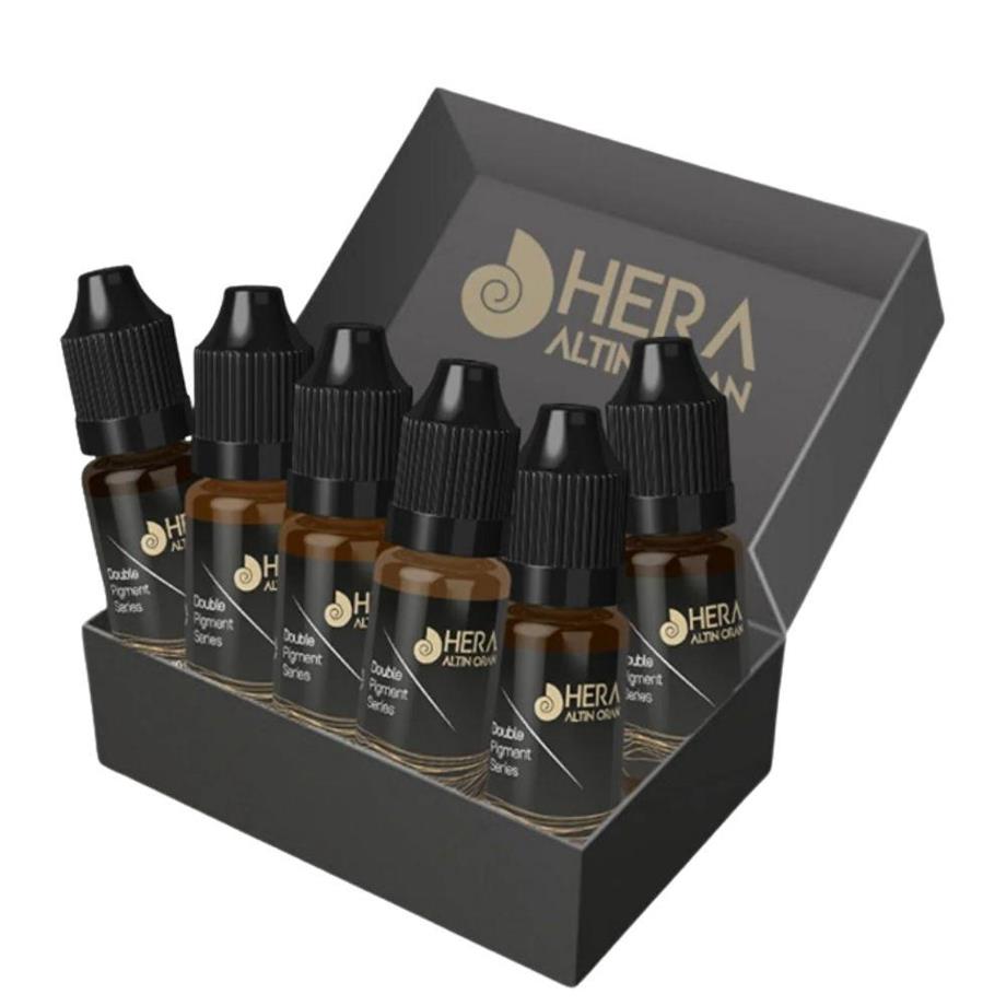 6 ADET 20 ML TÜM RENKLER KALICI MAKYAJ VE MİCROBLADİNG BOYASI (KAŞ SERİSİ)