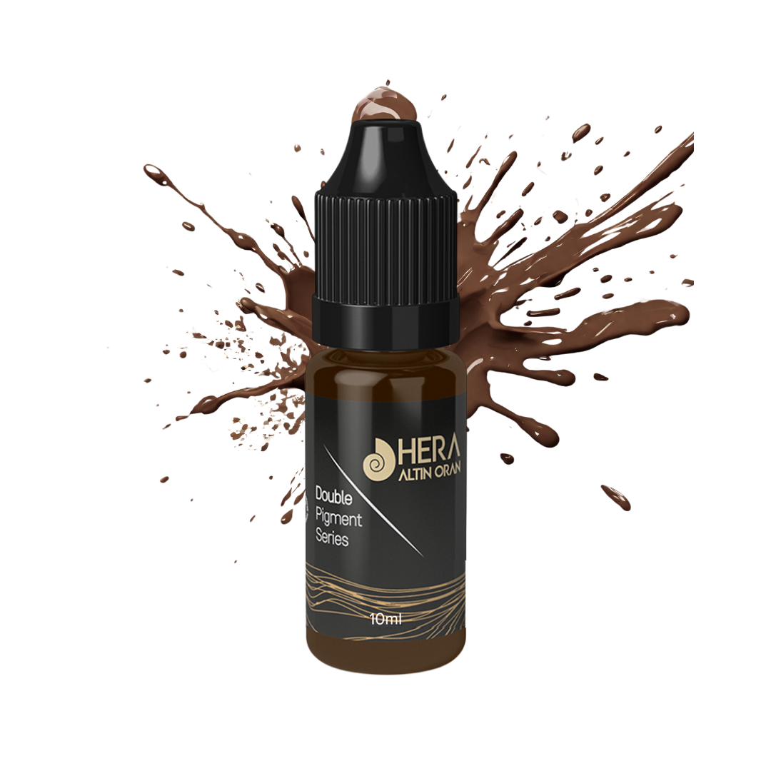 Hera Altın Oran Kalıcı Makyaj ve Microblading Boyası (Espresso Double ,Çikolata Kahve 10ML)